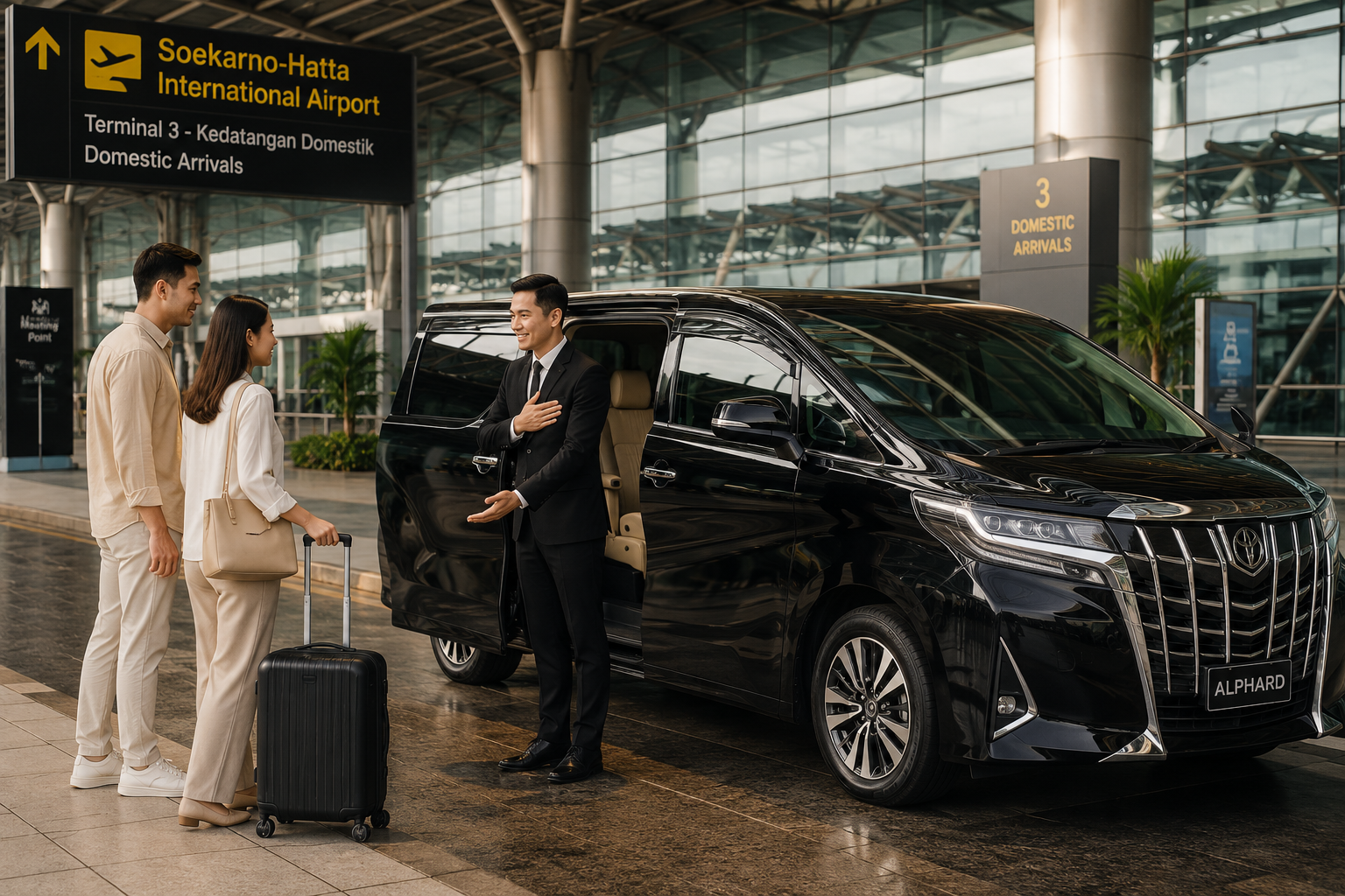 Layanan airport transfer dengan driver profesional di Soekarno-Hatta Airport